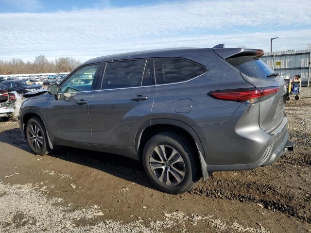 5TDGZRBH1NS571920 - 2022 TOYOTA HIGHLANDER XLE GRAY photo 2