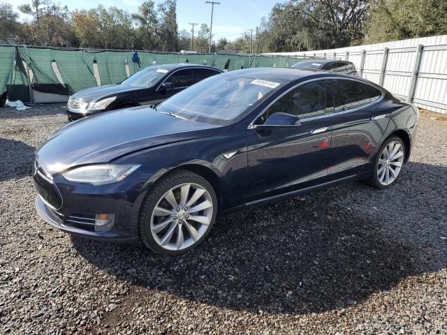 5YJSA1CP0DFP11662 - 2013 TESLA MODEL S Mavi foto 1