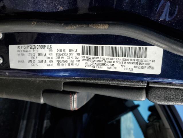 1C4PJMBB6EW285745 - 2014 JEEP CHEROKEE TRAILHAWK BLUE photo 13