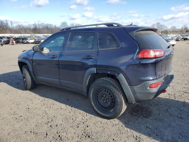 1C4PJMBB6EW285745 - 2014 JEEP CHEROKEE TRAILHAWK BLUE photo 2