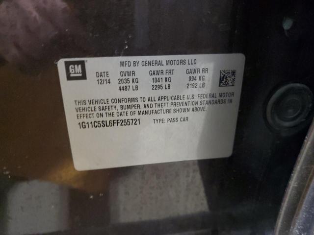 1G11C5SL6FF255721 - 2015 CHEVROLET MALIBU 1LT BROWN photo 12