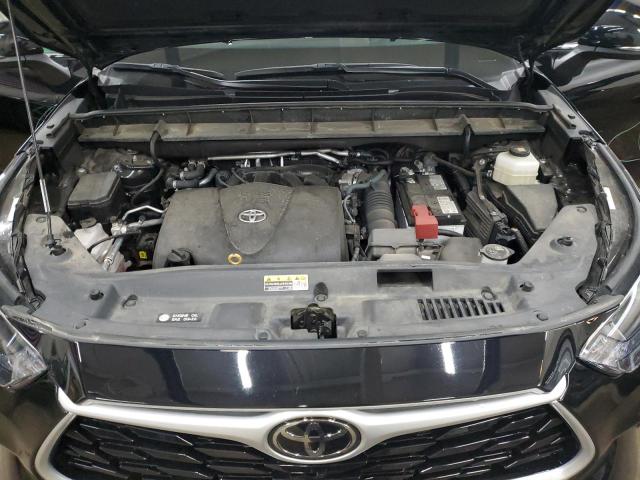 5TDGZRBH1NS213216 - 2022 TOYOTA HIGHLANDER XLE BLACK photo 12