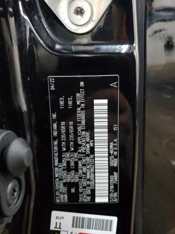 5TDGZRBH1NS213216 - 2022 TOYOTA HIGHLANDER XLE BLACK photo 13