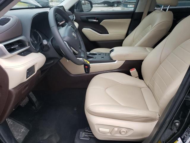 5TDGZRAH7NS558445 - 2022 TOYOTA HIGHLANDER XLE BLACK photo 7