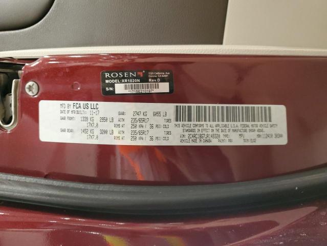 2C4RC1BG7JR149320 - 2018 CHRYSLER PACIFICA TOURING L BURGUNDY photo 13