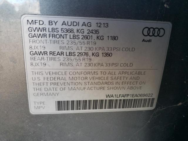 WA1LFAFP1EA069622 - 2014 AUDI Q5 PREMIUM PLUS SILVER photo 13