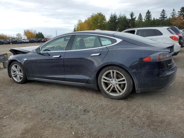 5YJSA1H15EFP32397 - 2014 TESLA MODEL S BLUE photo 2