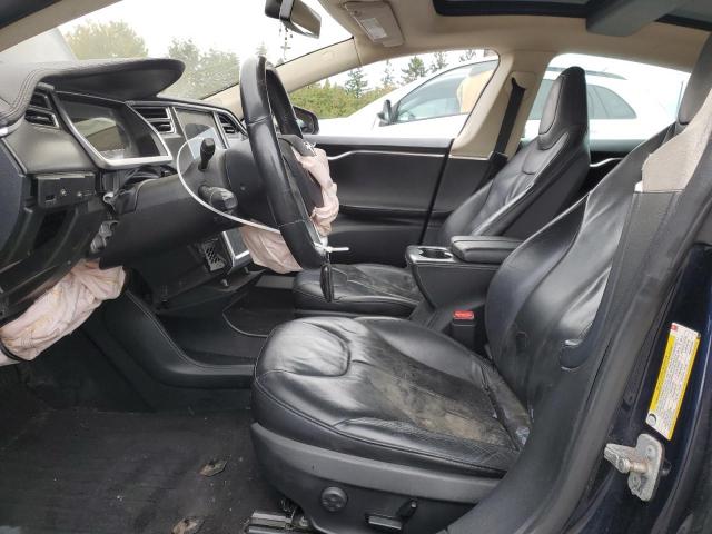 5YJSA1H15EFP32397 - 2014 TESLA MODEL S BLUE photo 7