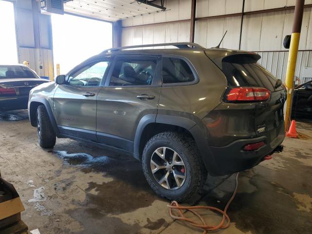 1C4PJMBS3FW718052 - 2015 JEEP CHEROKEE TRAILHAWK GREEN photo 2