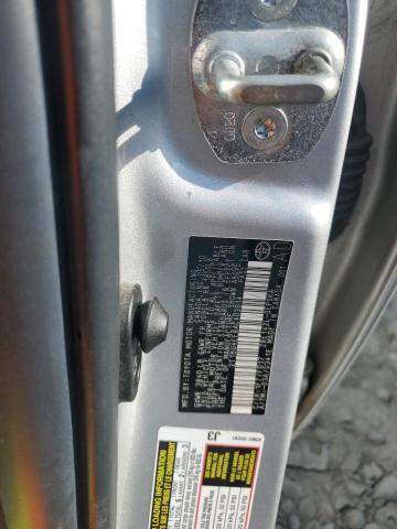 2T1BU4EE8AC403014 - 2010 TOYOTA COROLLA BASE ვერცხლისფერი ფოტო 12