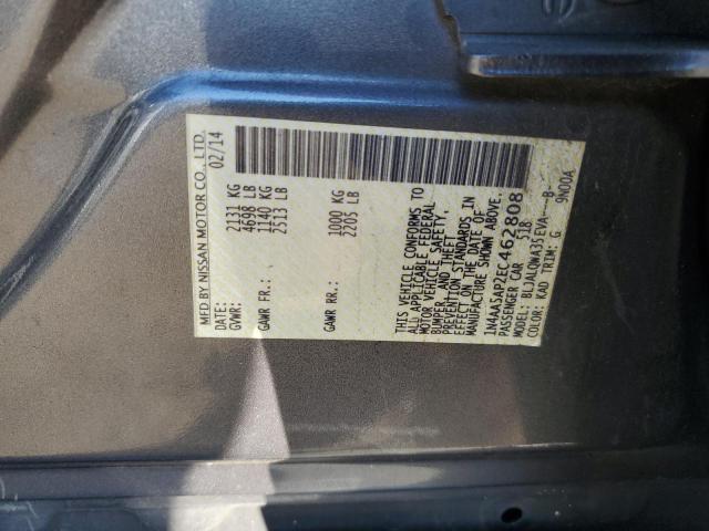 1N4AA5AP2EC462808 - 2014 NISSAN MAXIMA S Graphit Foto 12