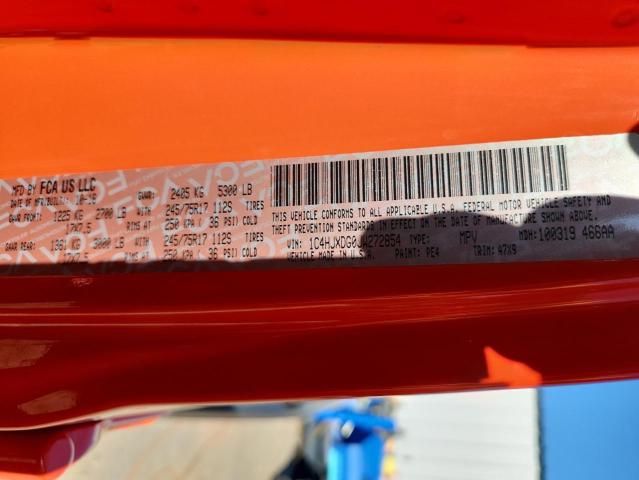 1C4HJXDG0JW272854 - 2018 JEEP WRANGLER U SPORT Pomarańczowy zdjęcie 14