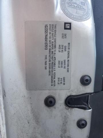 1G2ZG57N484107613 - 2008 PONTIAC G6 BASE 银色 照片 12