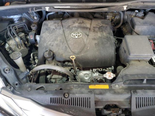 5TDDZ3DC5HS148621 - 2017 TOYOTA SIENNA XLE BLACK photo 12