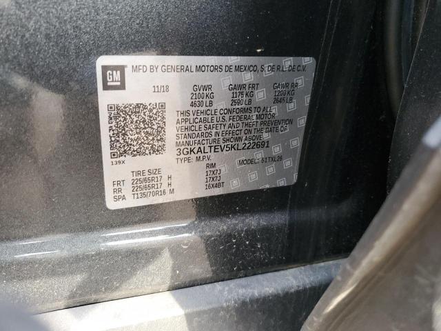3GKALTEV5KL222691 - 2019 GMC TERRAIN SLE Grafitowy zdjęcie 14