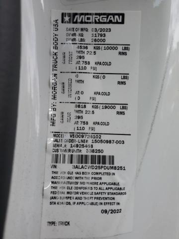 3ALACWD25PDUM8251 - 2023 FREIGHTLINER M2 106 MEDIUM DUTY WHITE photo 10