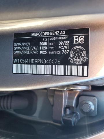W1K5J4HB9PN345076 - 2023 MERCEDES-BENZ CLA 250 4MATIC GRAY photo 12