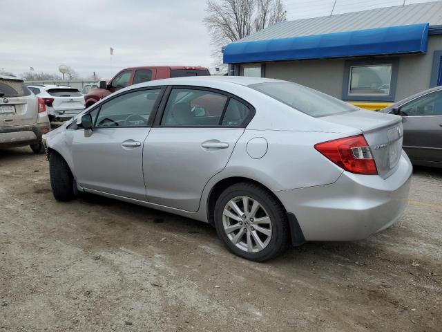 19XFB2F94CE086687 - 2012 HONDA CIVIC EXL SILVER photo 2