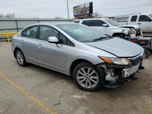 19XFB2F94CE086687 - 2012 HONDA CIVIC EXL SILVER photo 4