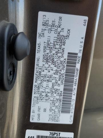 5TFLU4ENXDX067084 - 2013 TOYOTA TACOMA DOUBLE CAB GRAY photo 12