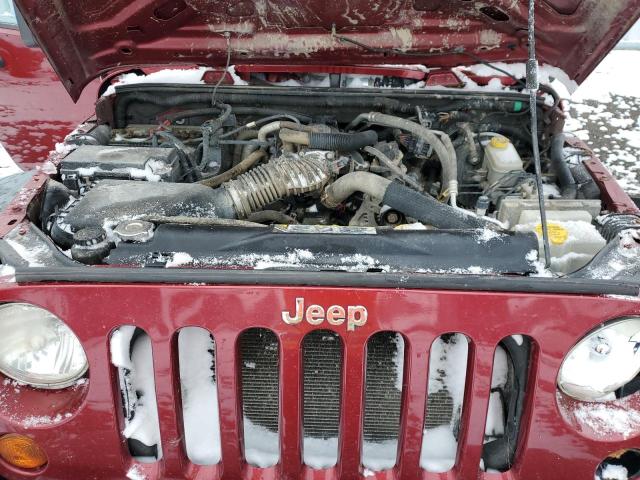1J4BA3H10BL594301 - 2011 JEEP WRANGLER U SPORT Қызыл фото 12