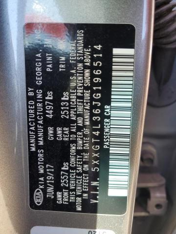 5XXGT4L36JG196514 - 2018 KIA OPTIMA LX 石墨色 照片 12