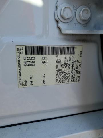 1N4AL2AP5BN463251 - 2011 NISSAN ALTIMA BASE WHITE photo 12