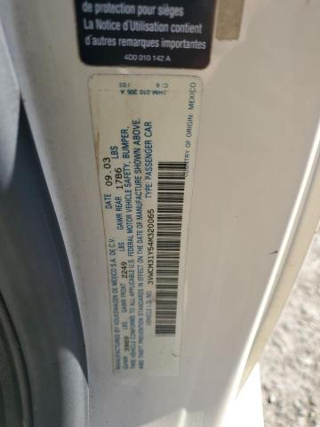 3VWCM31Y54M320065 - 2004 VOLKSWAGEN NEW BEETLE GLS BEIGE photo 12