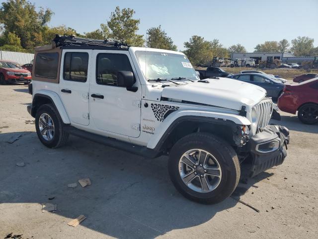 1C4HJXEN5NW137405 - 2022 JEEP WRANGLER U SAHARA WHITE photo 4