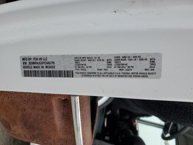 3C6MRVJGXPE546779 - 2023 RAM PROMASTER 3500 HIGH WHITE photo 12