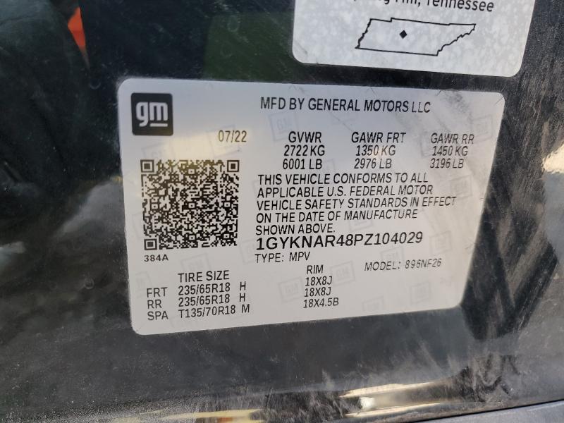 1GYKNAR48PZ104029 - 2023 CADILLAC XT5 LUXURY BLACK photo 13