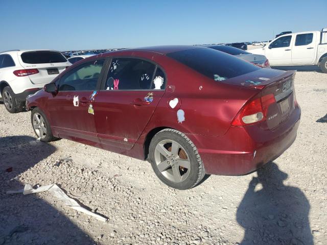 19XFA16619E026880 - 2009 HONDA CIVIC LX-S RED photo 2