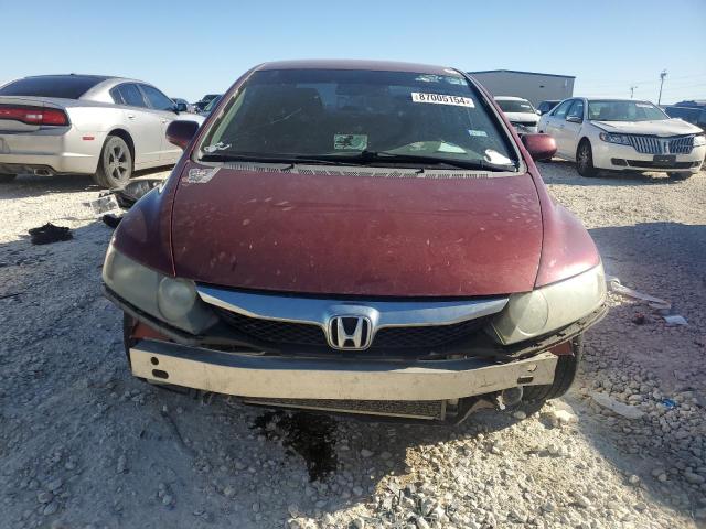 19XFA16619E026880 - 2009 HONDA CIVIC LX-S RED photo 5