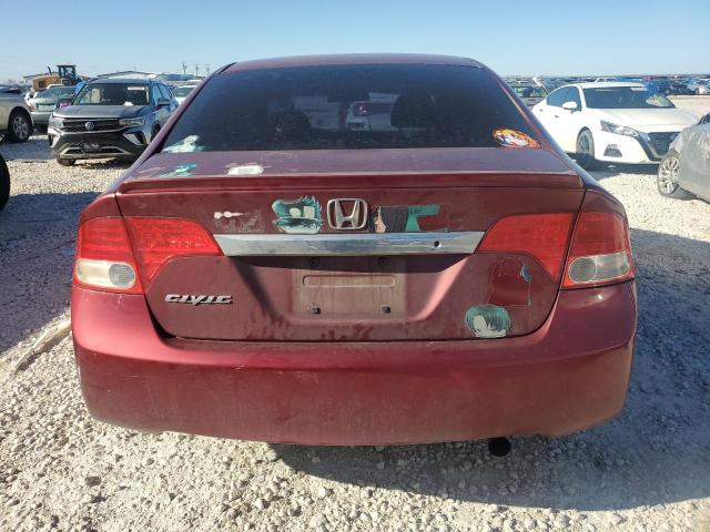 19XFA16619E026880 - 2009 HONDA CIVIC LX-S RED photo 6