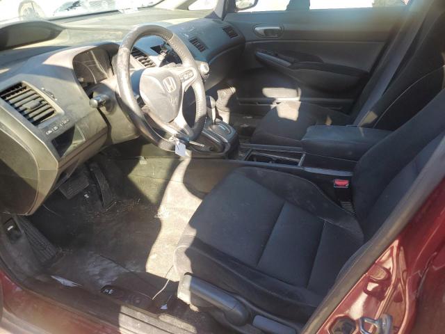 19XFA16619E026880 - 2009 HONDA CIVIC LX-S RED photo 7