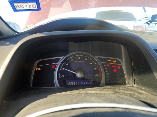 19XFA16619E026880 - 2009 HONDA CIVIC LX-S RED photo 9