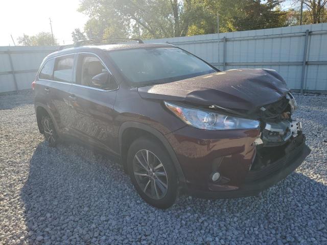 5TDJZRFH3KS724776 - 2019 TOYOTA HIGHLANDER SE RED photo 4