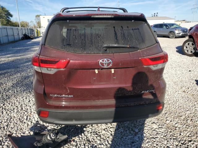 5TDJZRFH3KS724776 - 2019 TOYOTA HIGHLANDER SE RED photo 6