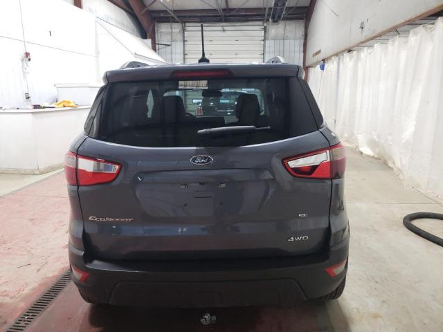 MAJ6S3GL5KC268474 - 2019 FORD ECOSPORT SE ნაცრისფერი ფოტო 6