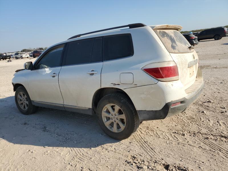 5TDZA3EH4DS031758 - 2013 TOYOTA HIGHLANDER BASE თეთრი ფოტო 2