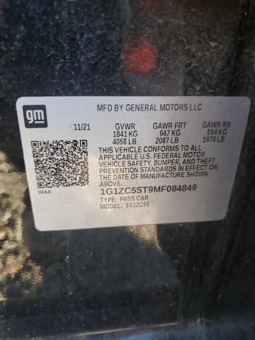 1G1ZC5ST9MF084849 - 2021 CHEVROLET MALIBU LS Qara foto 12