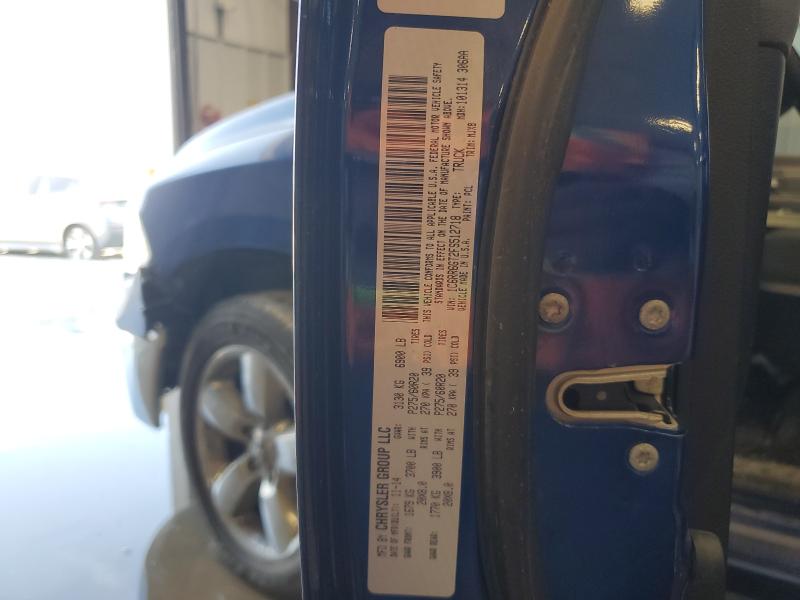 1C6RR6GT2FS512718 - 2015 RAM 1500 SLT BLUE photo 13