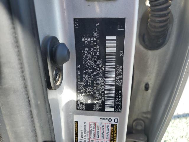 JTEZU5JR2D5050361 - 2013 TOYOTA 4RUNNER SR5 ვერცხლისფერი ფოტო 13