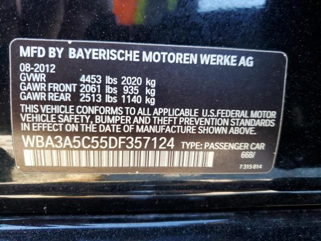 WBA3A5C55DF357124 - 2013 BMW 328 I BLACK photo 12