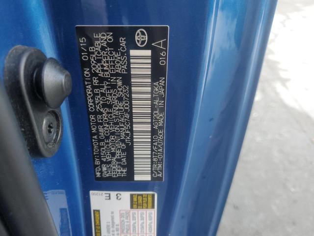 JTKJF5C74FJ007232 - 2015 TOYOTA SCION TC 蓝色 照片 12