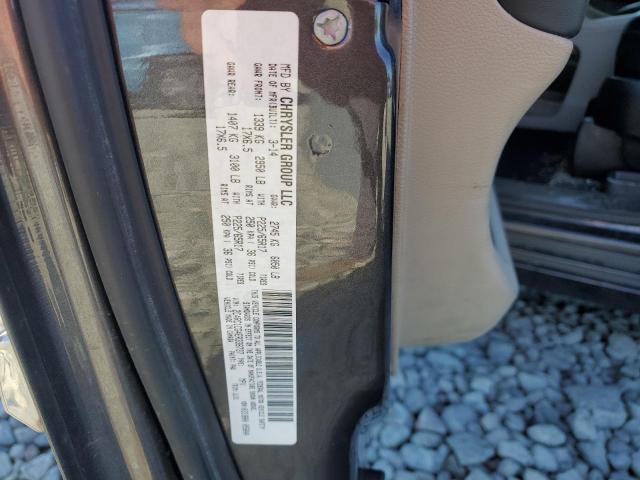 2C4RC1CG4ER338737 - 2014 CHRYSLER TOWN & COU TOURING L SILVER photo 13