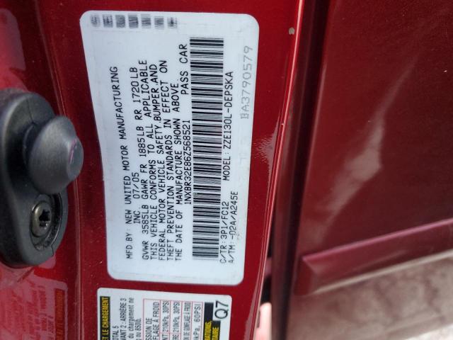 1NXBR32E86Z568521 - 2006 TOYOTA COROLLA CE 红色 照片 13