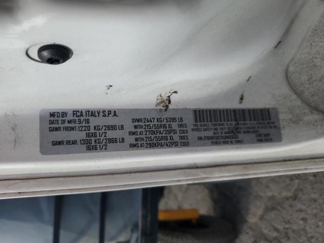 ZFBHRFBB7K6M00649 - 2019 RAM PROMASTER SLT Blanco foto 13