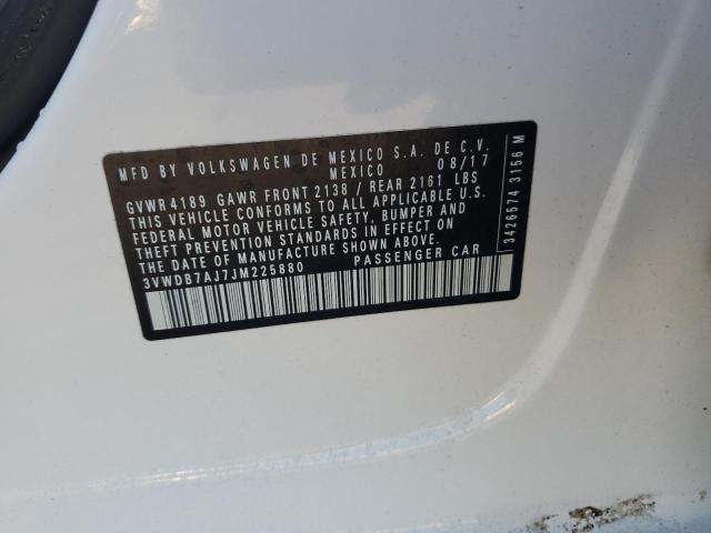3VWDB7AJ7JM225880 - 2018 VOLKSWAGEN JETTA SE WHITE photo 13
