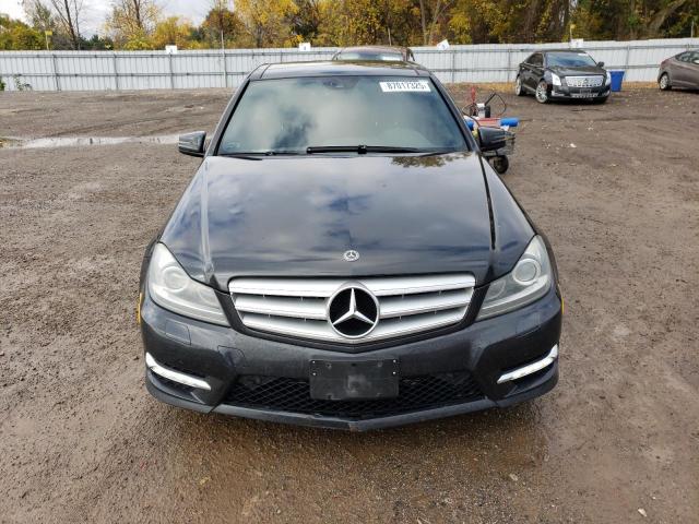 WDDGF8BB0CA666080 - 2012 MERCEDES-BENZ C 300 4MATIC BLACK photo 5